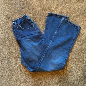 Natural Reflections flannel lined straight leg denim jeans